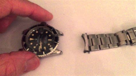 vintage Rolex bracelet removal